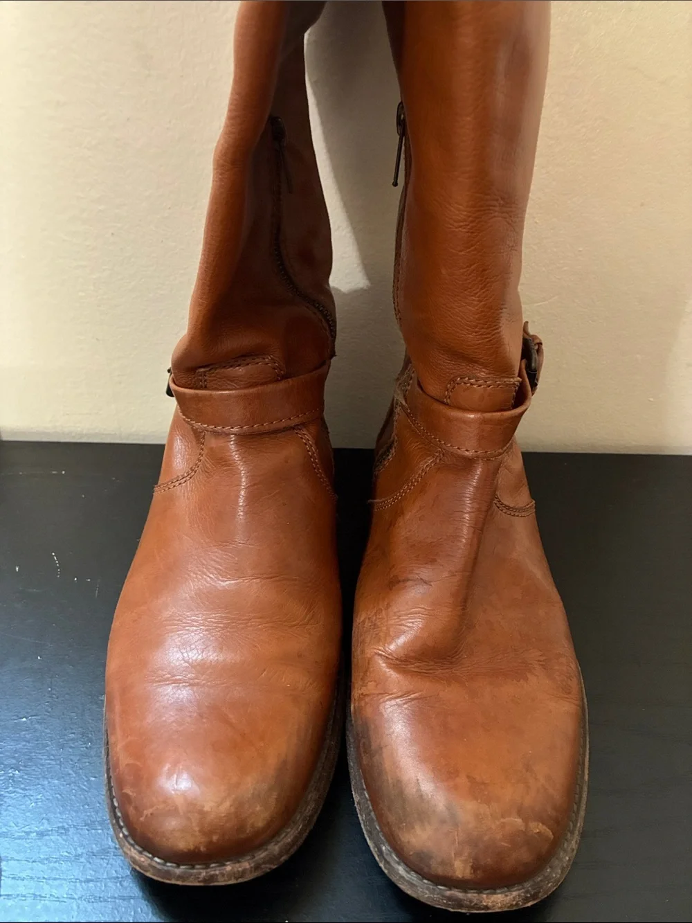 Frye Women's Phillip Riding Boots in a whiskey size 9.5